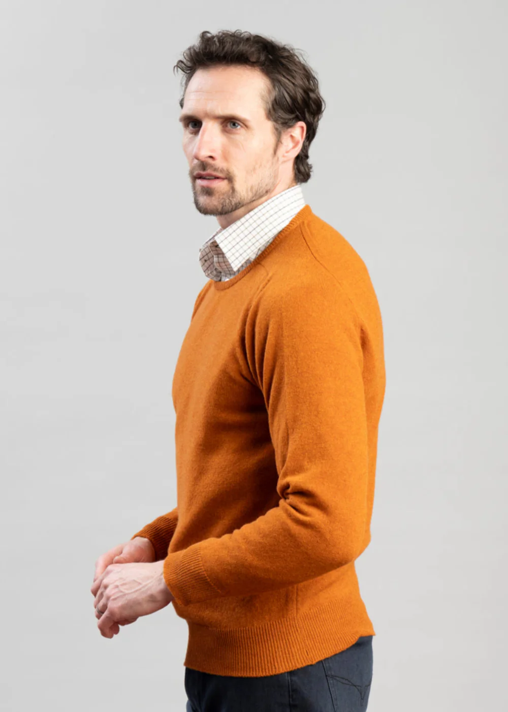 Exclusive Leven 2 Ply Lambswool Crew Neck - Image 2