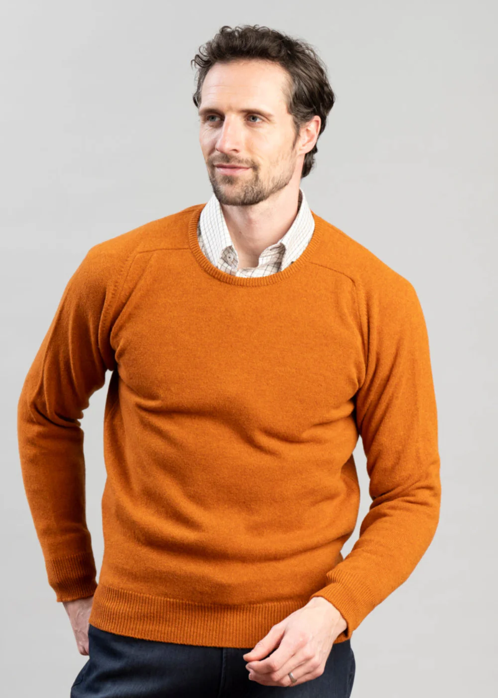 Exclusive Leven 2 Ply Lambswool Crew Neck - Image 3