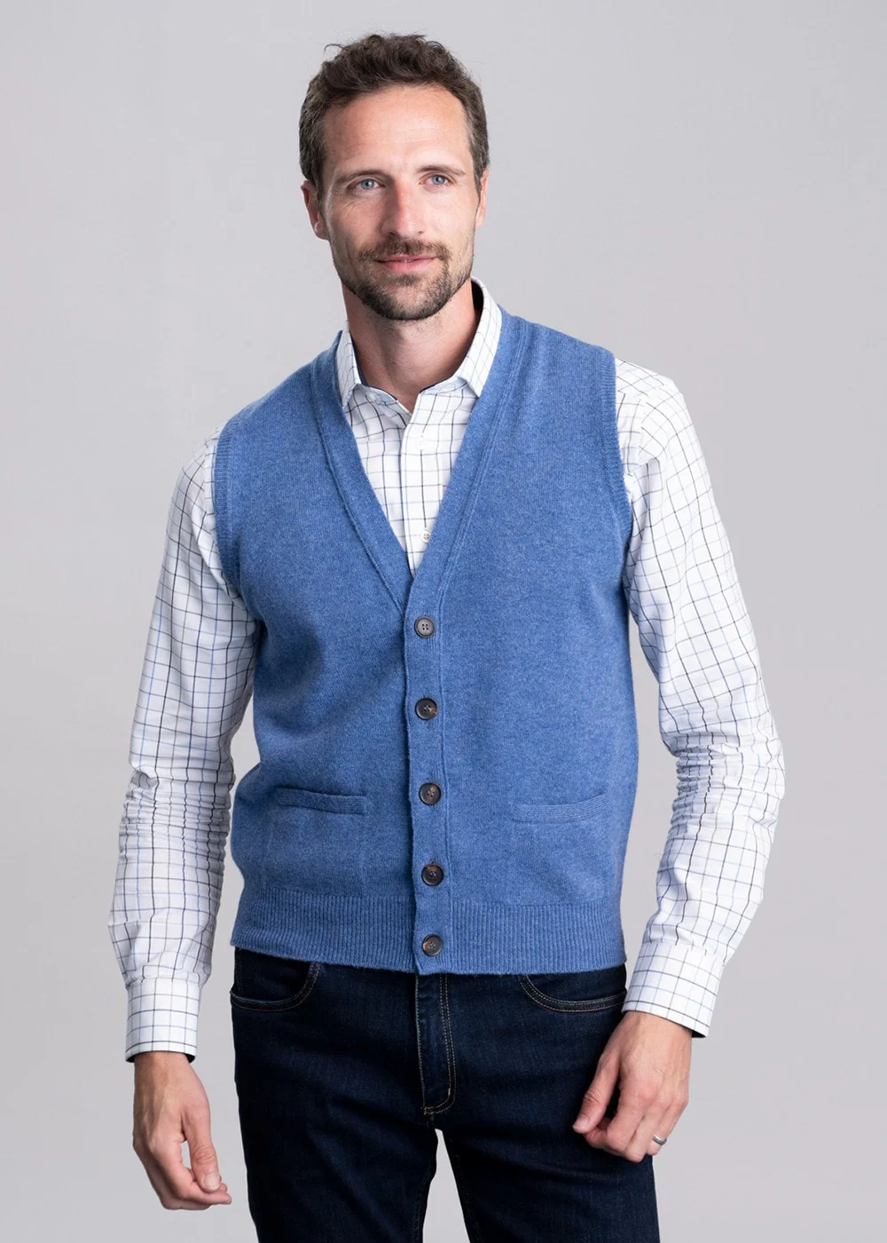 Lambswool 2 Ply Waistcoat - Image 5