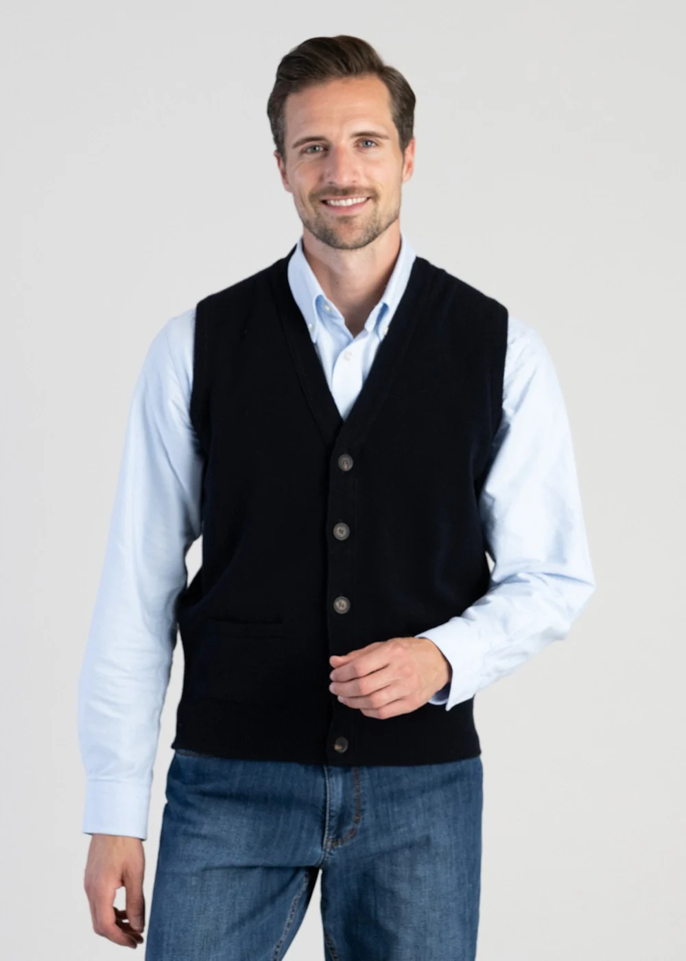 Lambswool 2 Ply Waistcoat