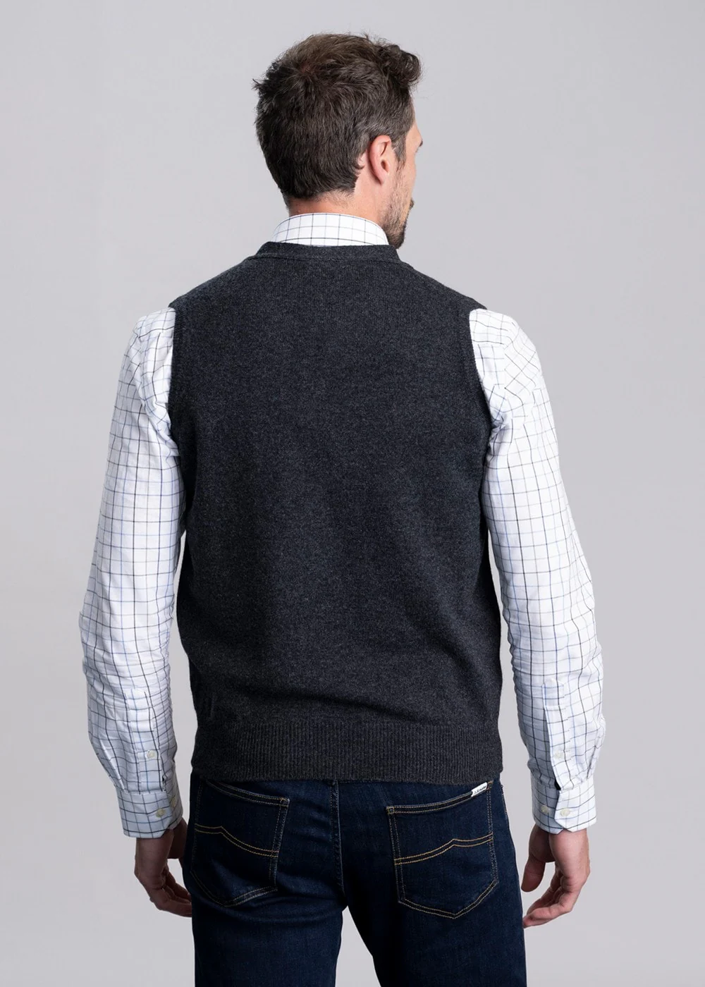 Lambswool 2 Ply Waistcoat - Image 4