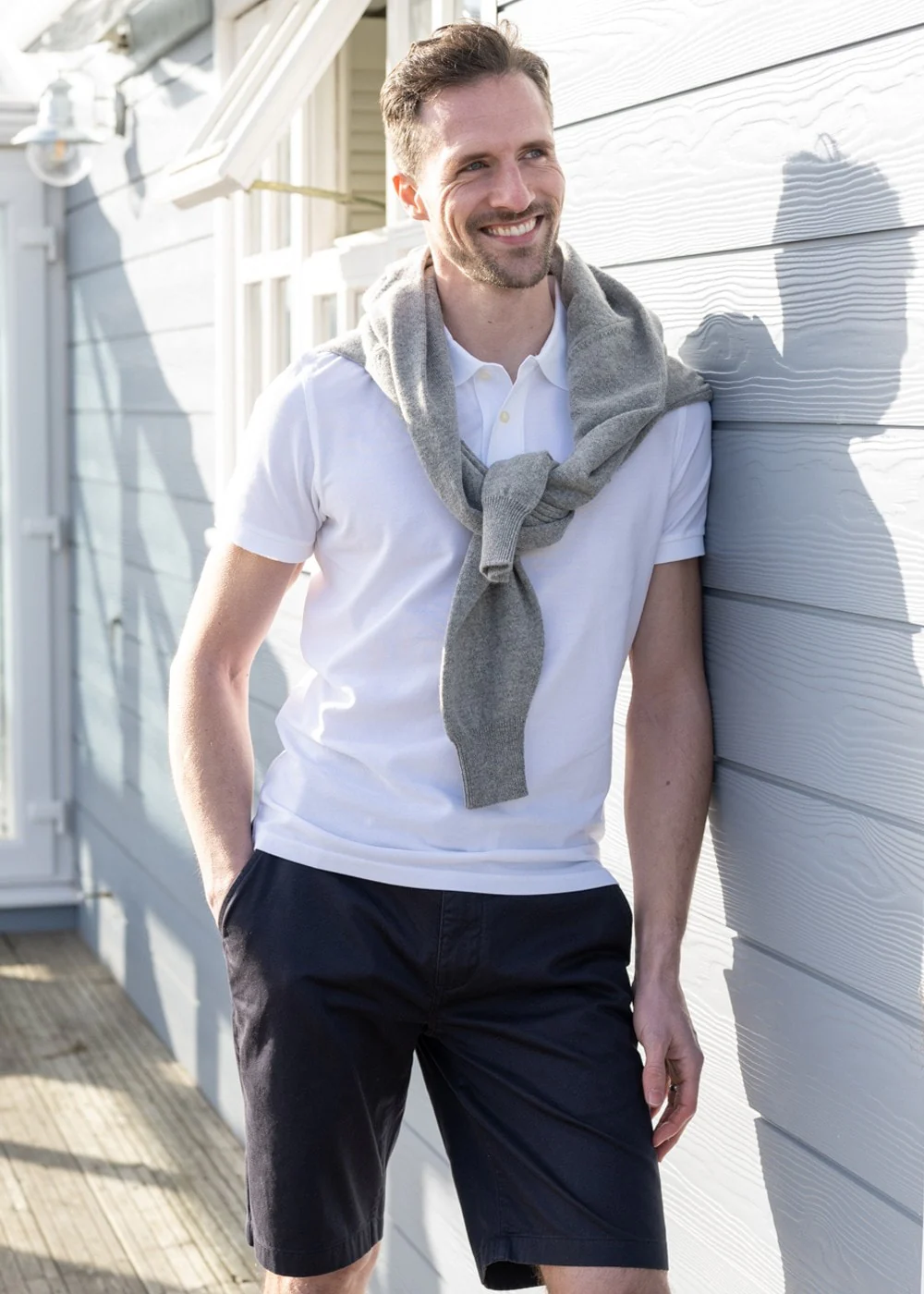 Lambswool 2 Ply Zip Neck - Image 2