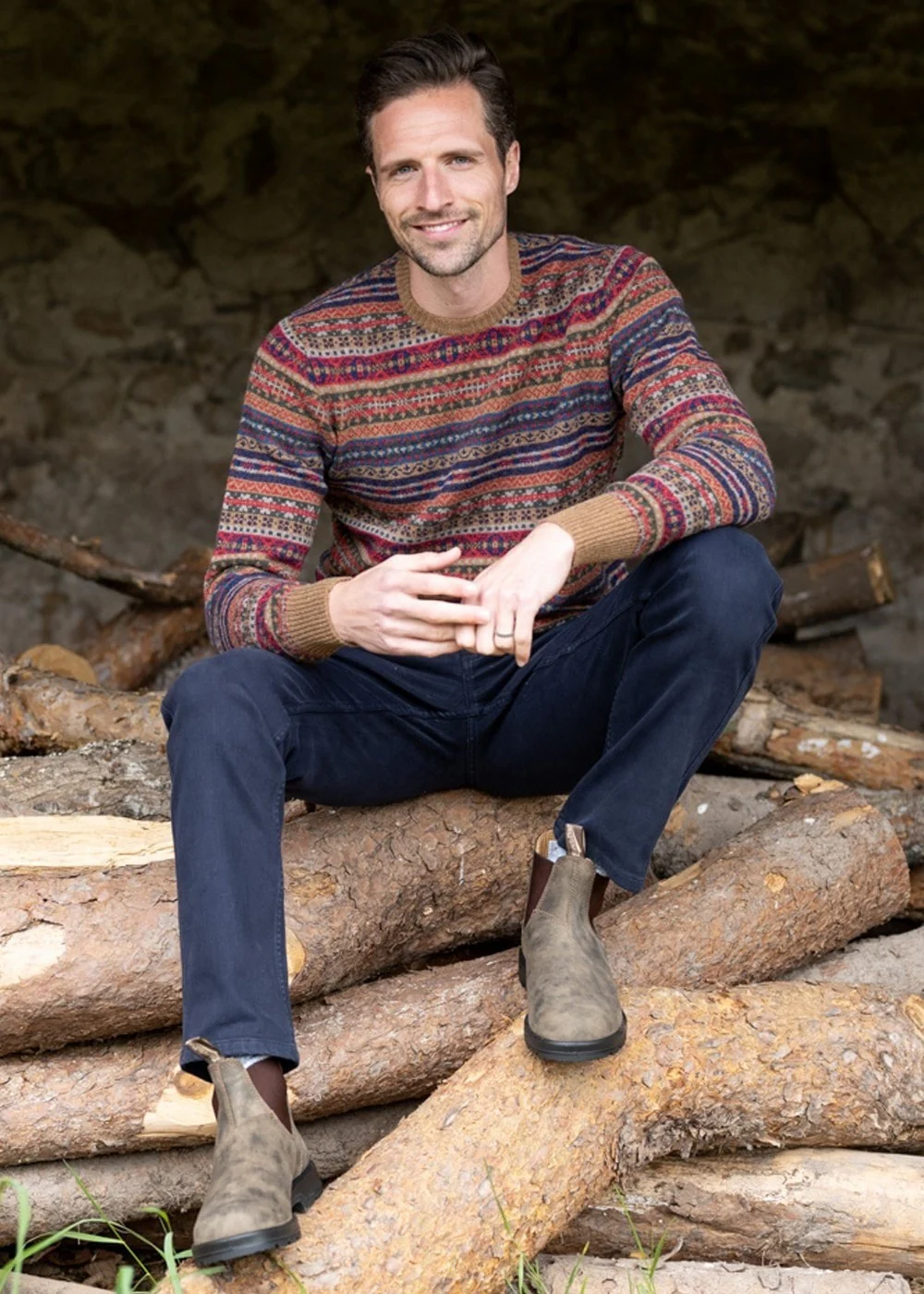 Lambswool Fairisle Crew - Image 4