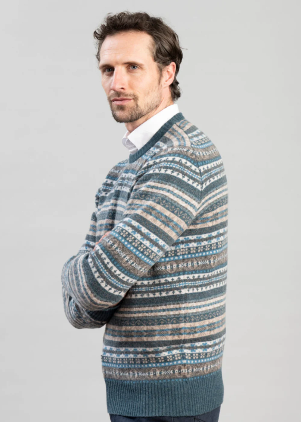 Lambswool Fairisle Crew - Image 4