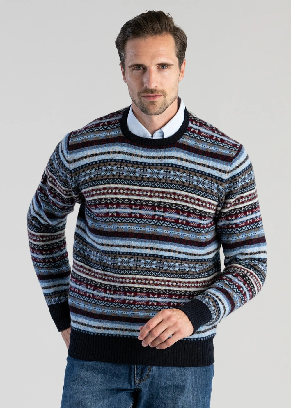 Lambswool Fairisle Crew - Image 2