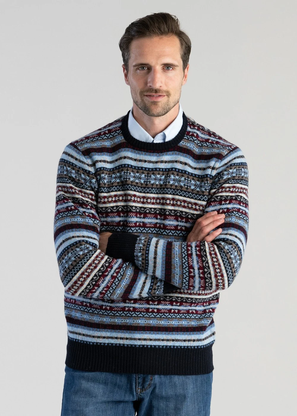 Lambswool Fairisle Crew - Image 3
