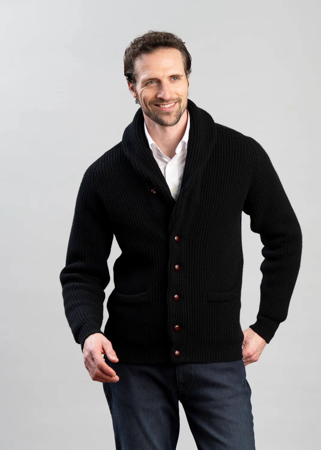 Lambswool Windsor Shawl Jacket - Image 16