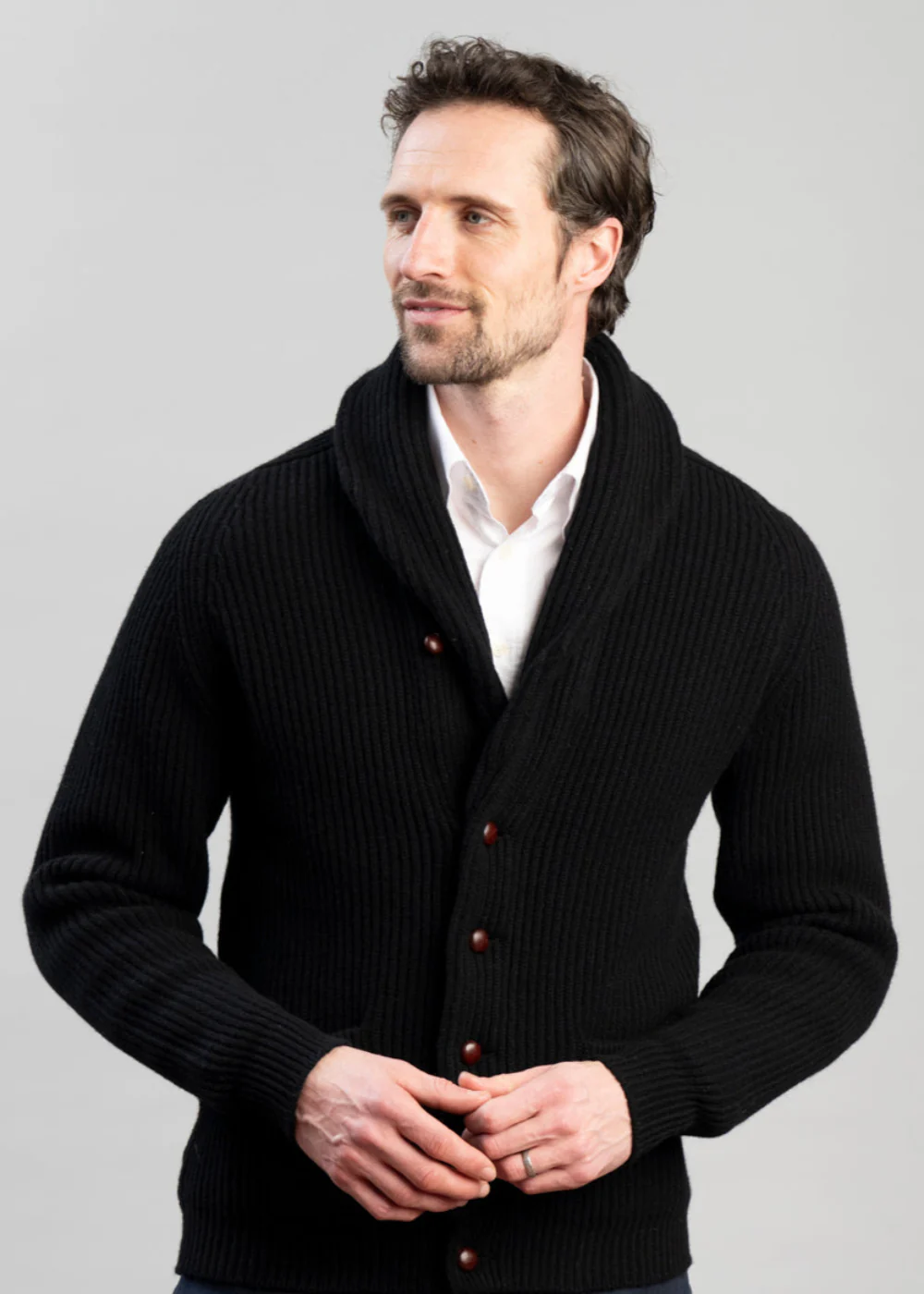 Lambswool Windsor Shawl Jacket - Image 2