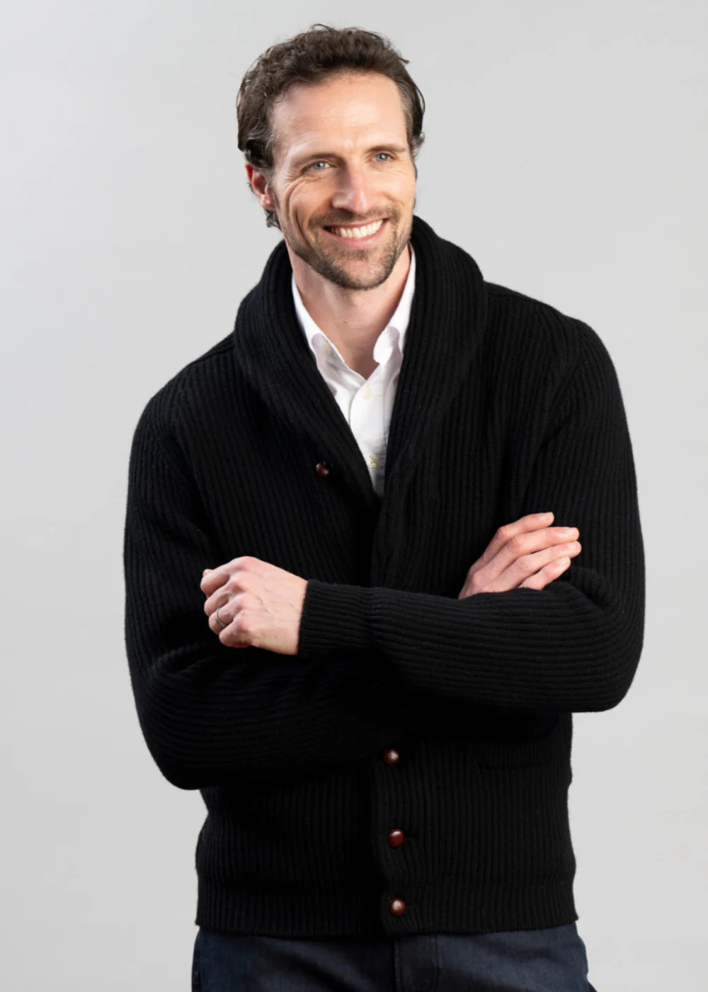 Lambswool Windsor Shawl Jacket - Image 3
