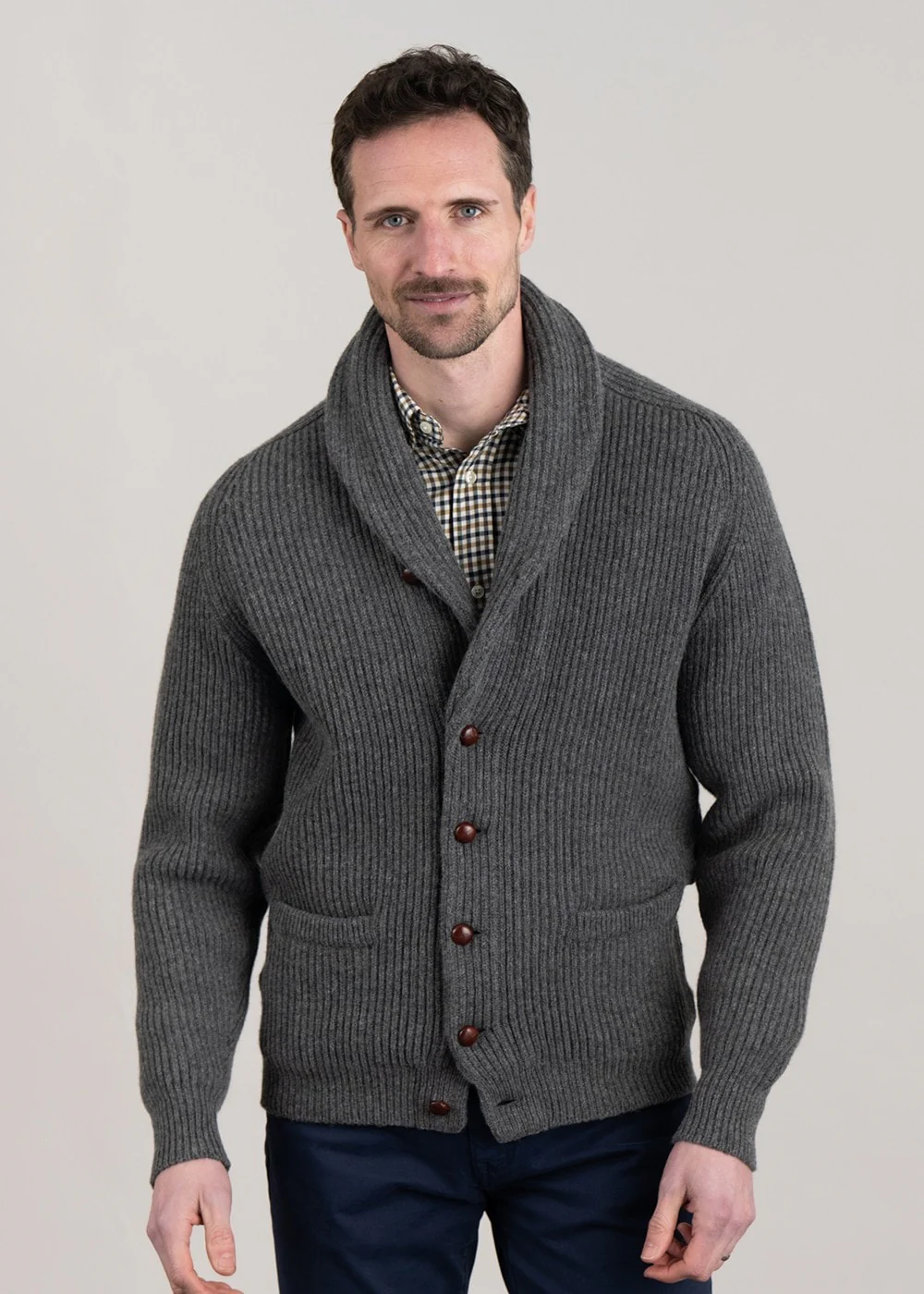 Lambswool Windsor Shawl Jacket - Image 3