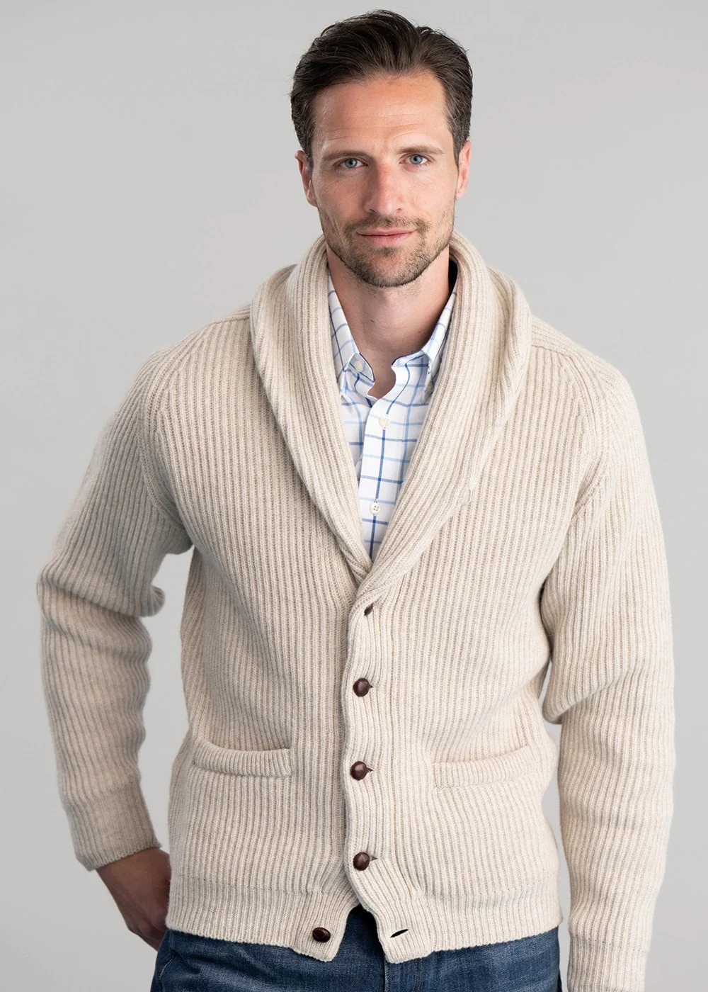 Lambswool Windsor Shawl Jacket - Image 2
