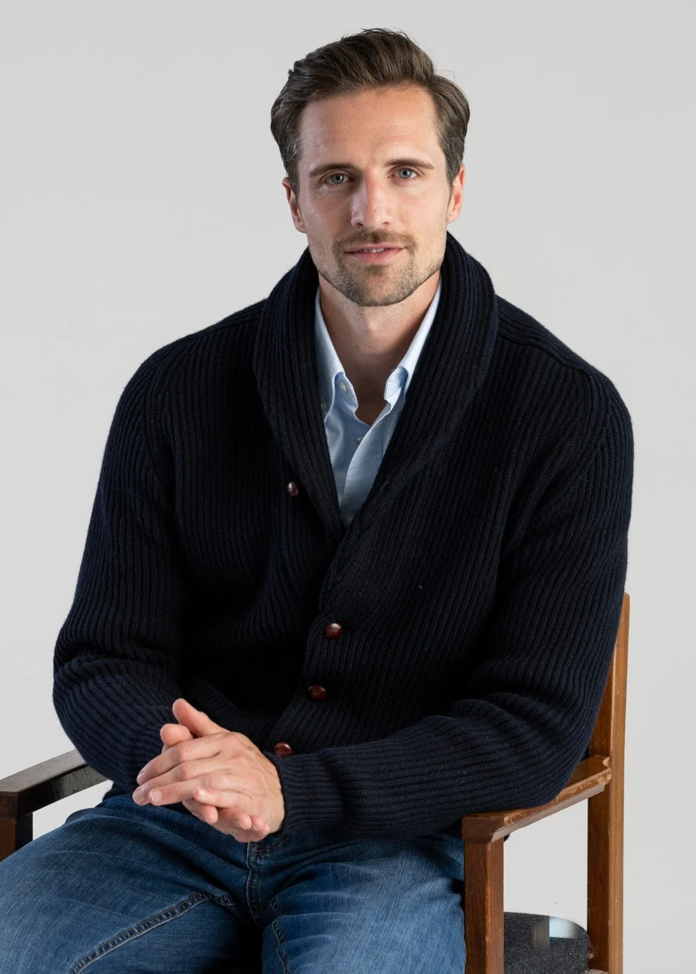 Lambswool Windsor Shawl Jacket - Image 3
