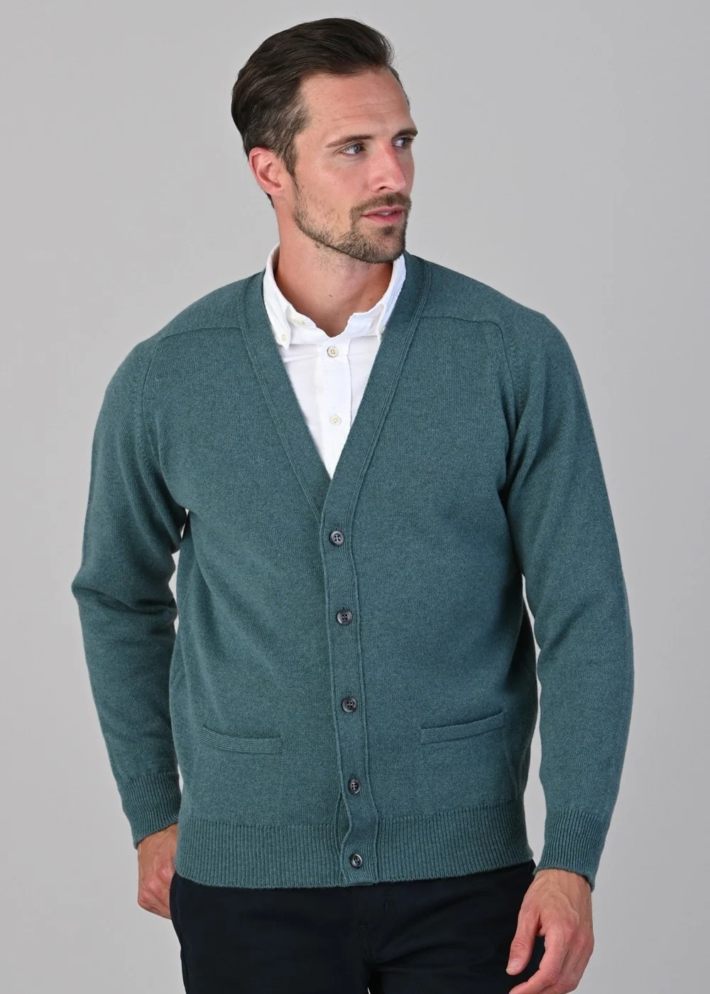 Leven 2 Ply Lambswool Cardigan - Image 3