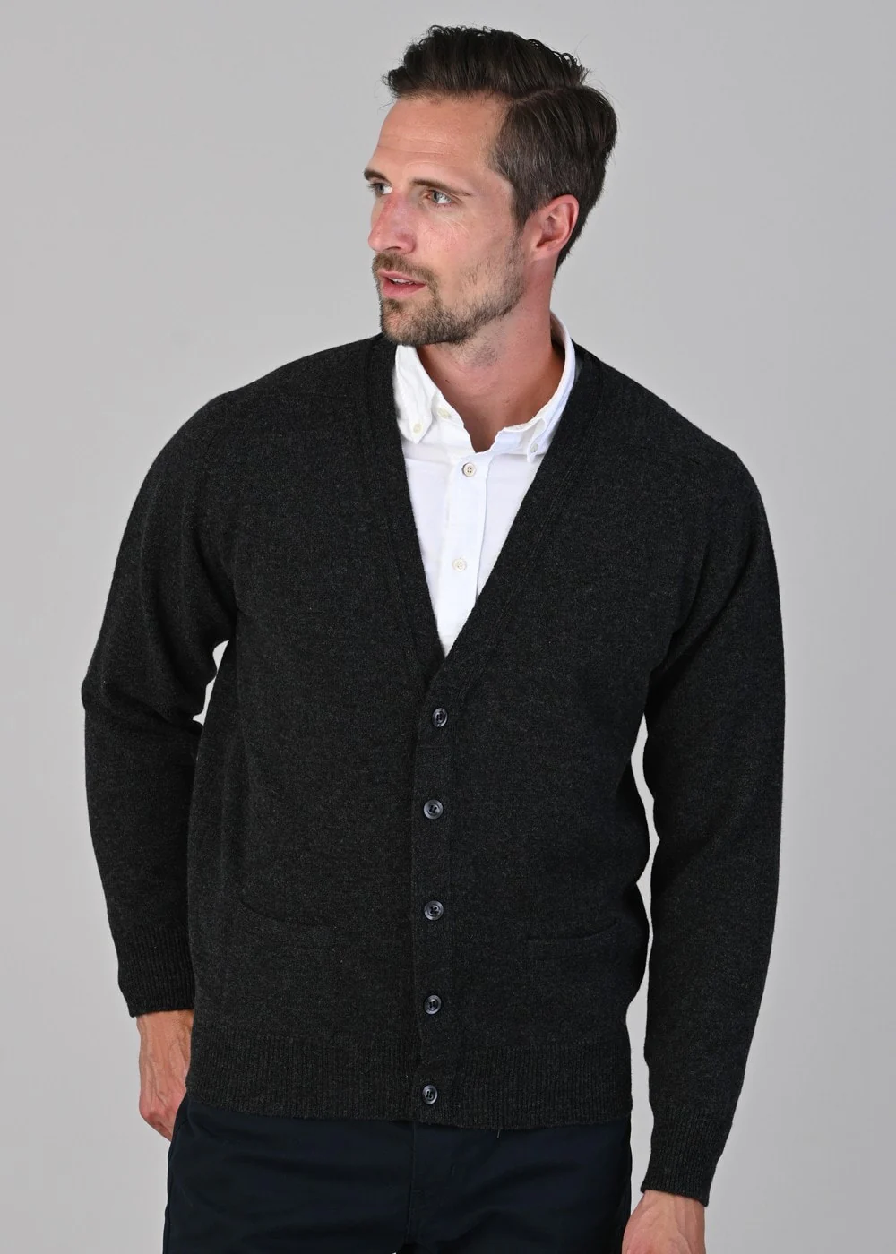 Leven 2 Ply Lambswool Cardigan - Image 3