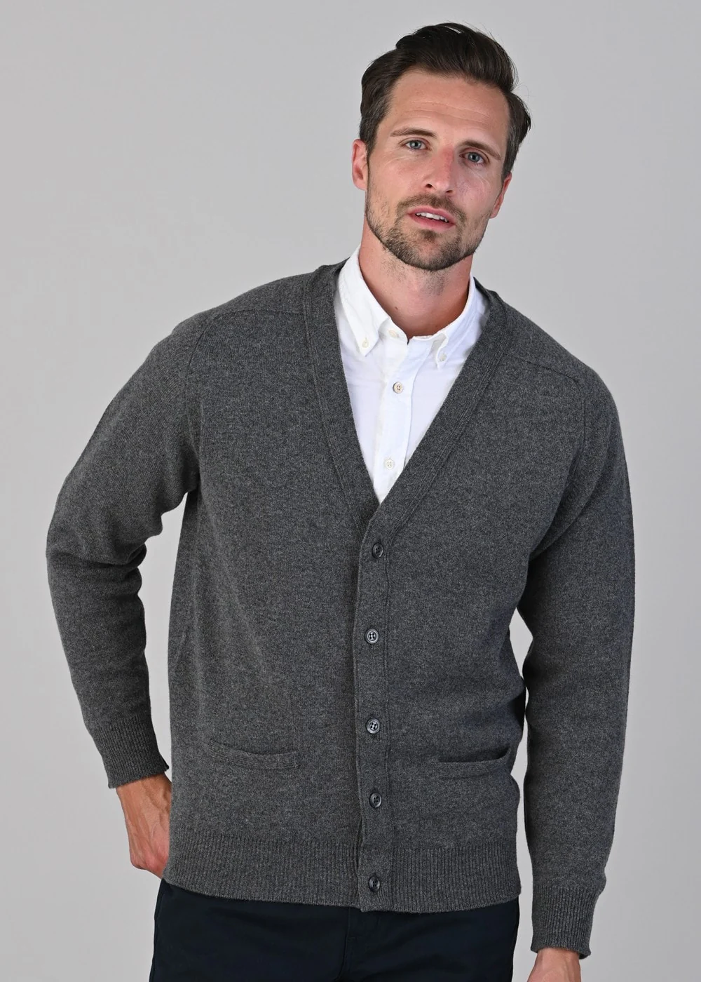Leven 2 Ply Lambswool Cardigan - Image 2