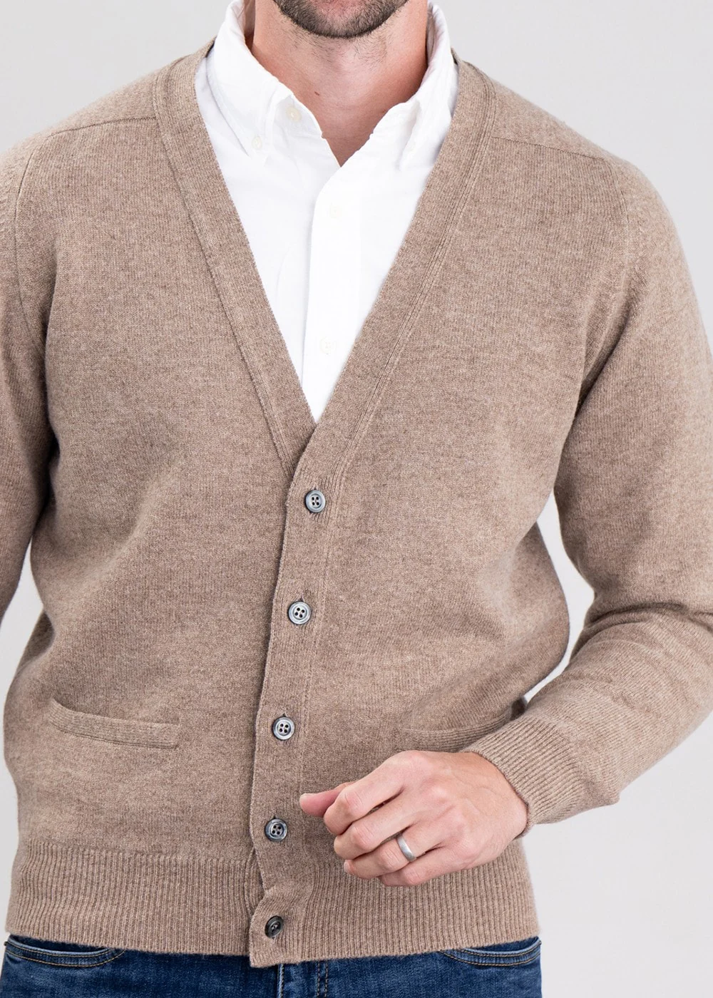 Leven 2 Ply Lambswool Cardigan - Image 5