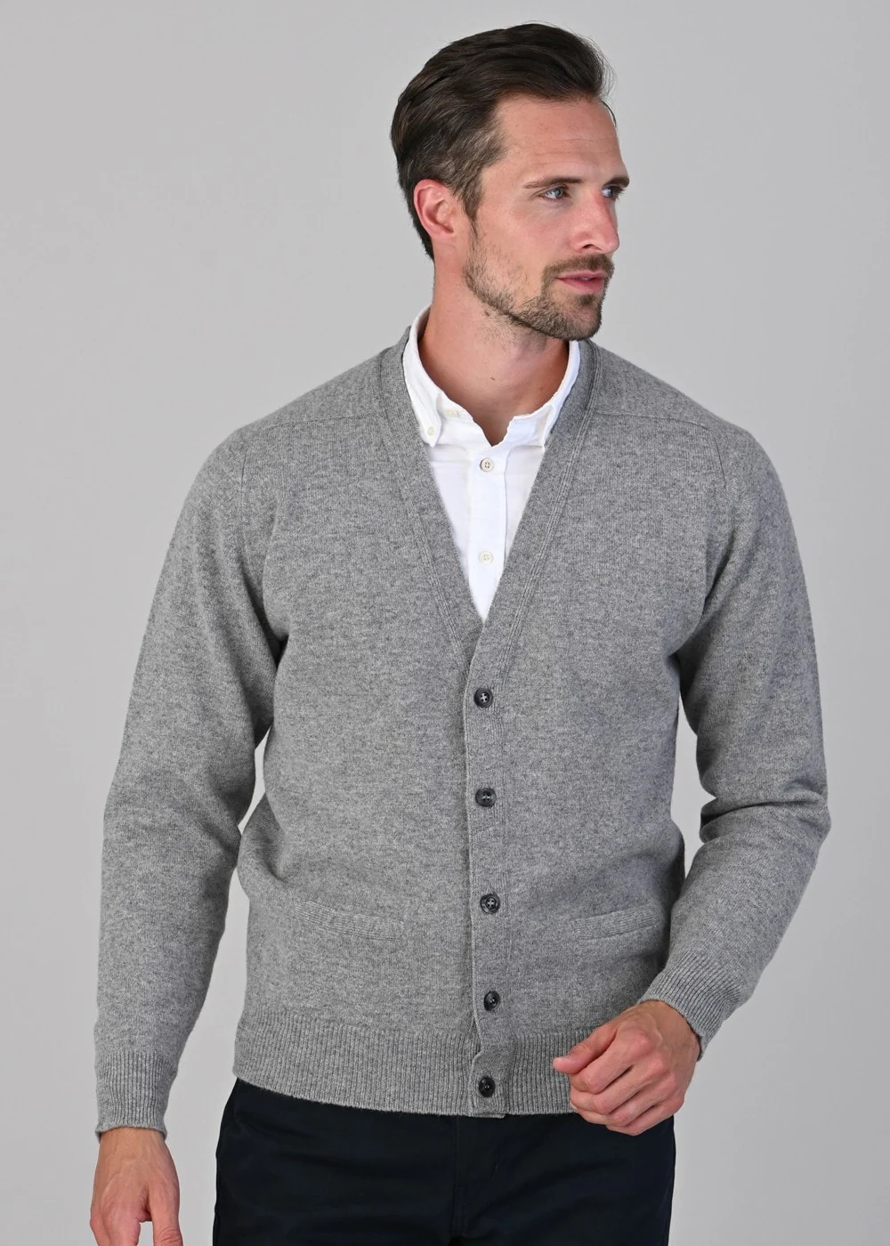 Leven 2 Ply Lambswool Cardigan - Image 3