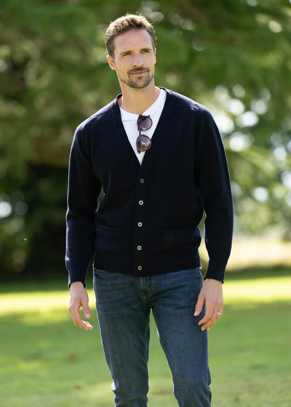 Leven 2 Ply Lambswool Cardigan - Image 2