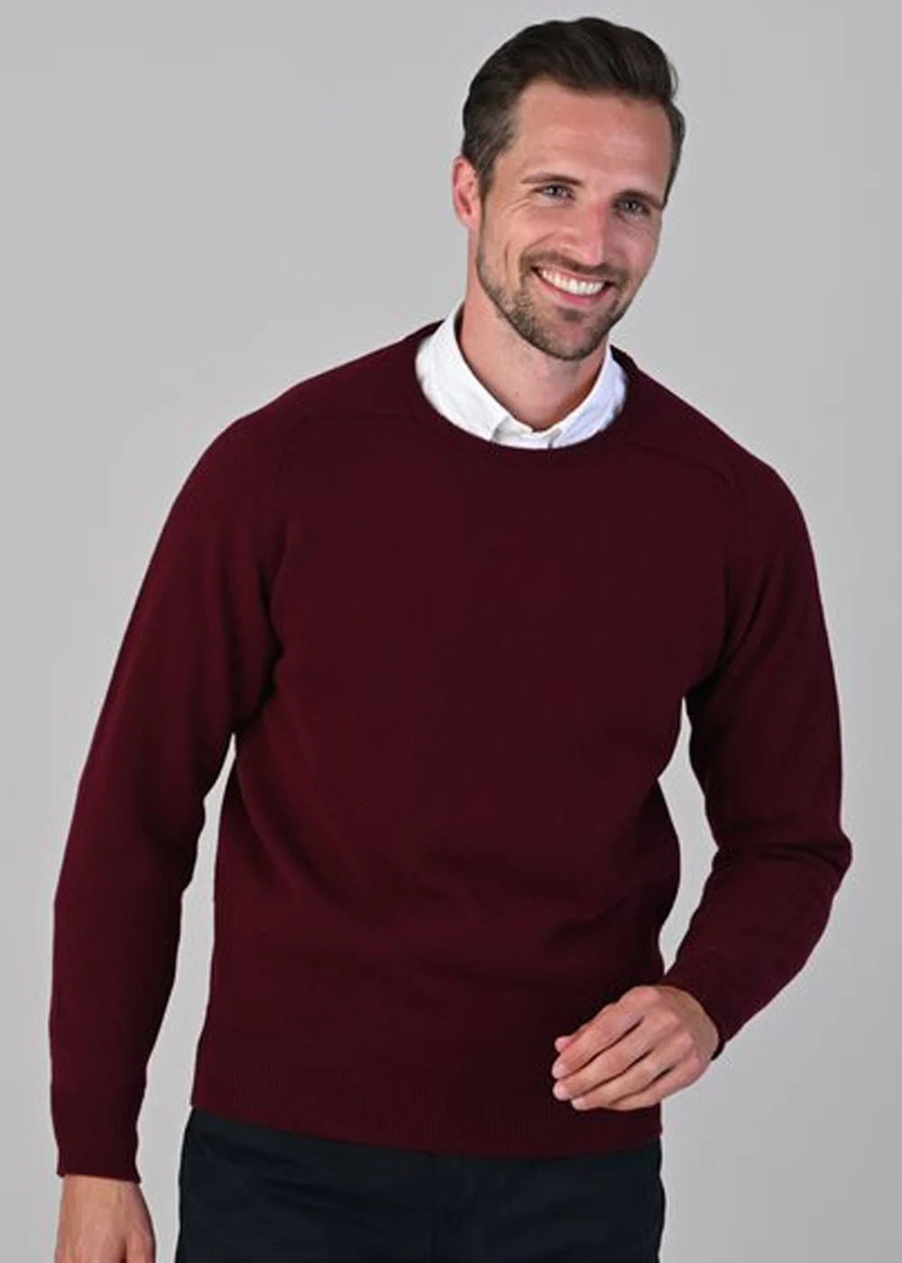 Leven 2 Ply Lambswool Crew Neck - Image 2