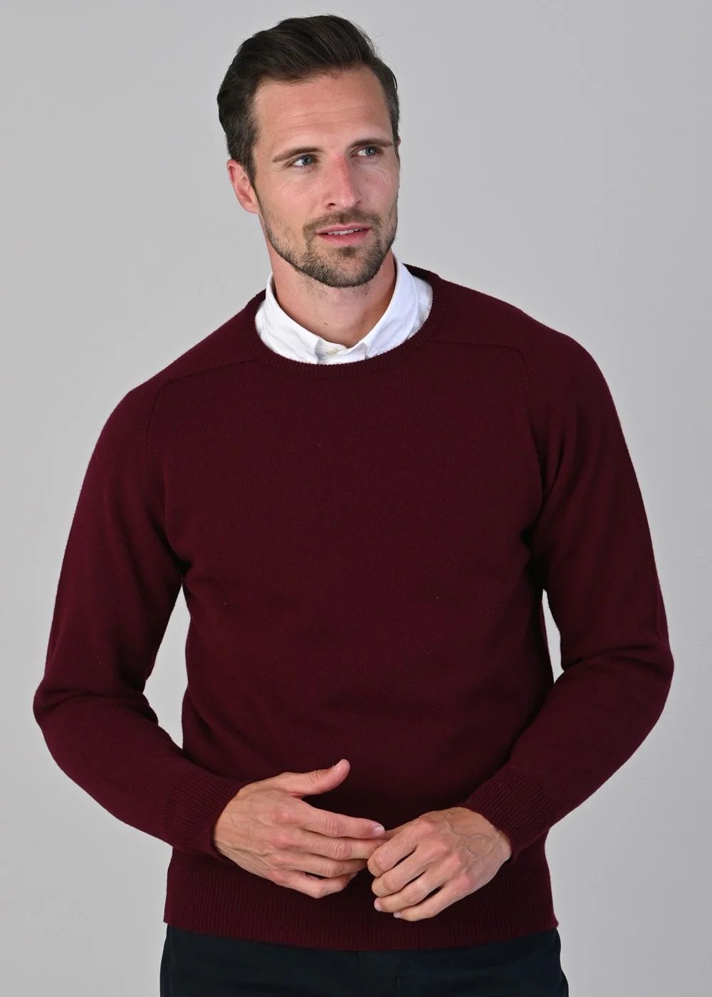 Leven 2 Ply Lambswool Crew Neck - Image 3