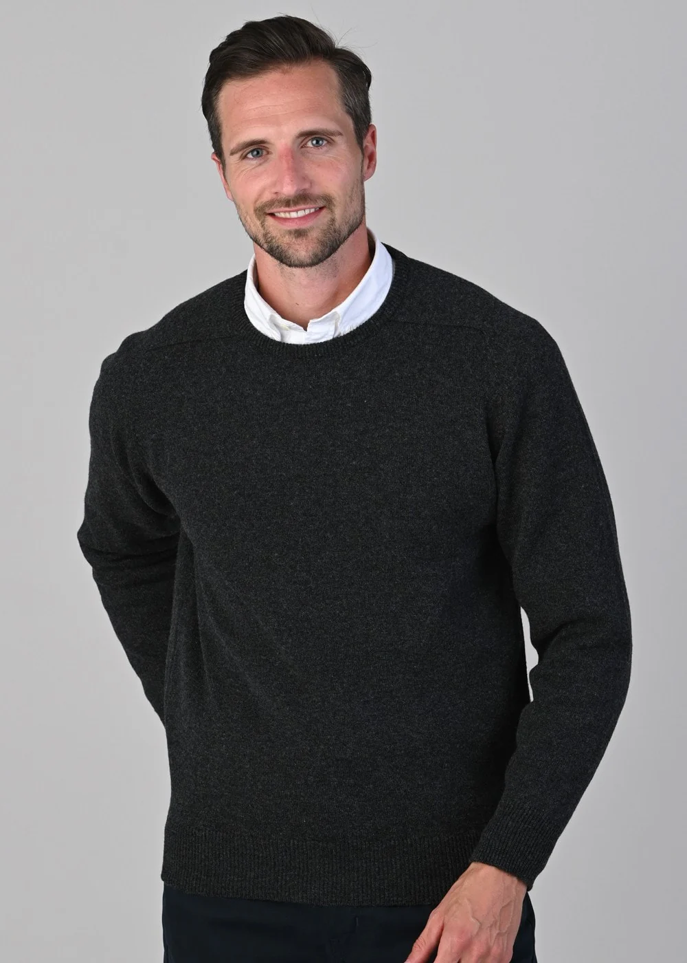 Leven 2 Ply Lambswool Crew Neck - Image 3