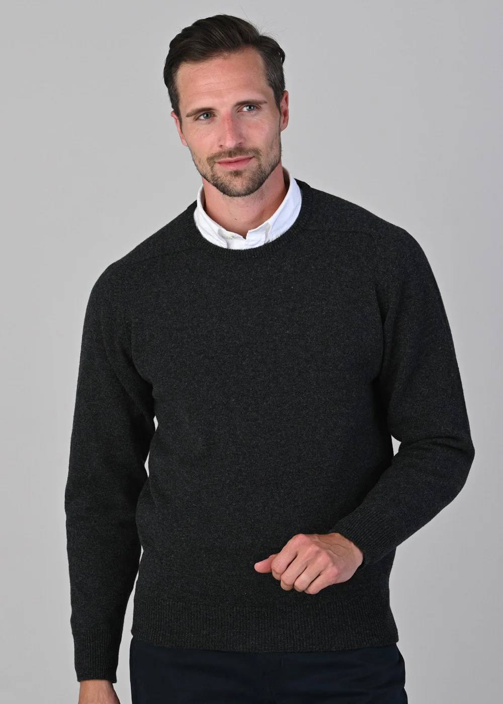 Leven 2 Ply Lambswool Crew Neck - Image 4