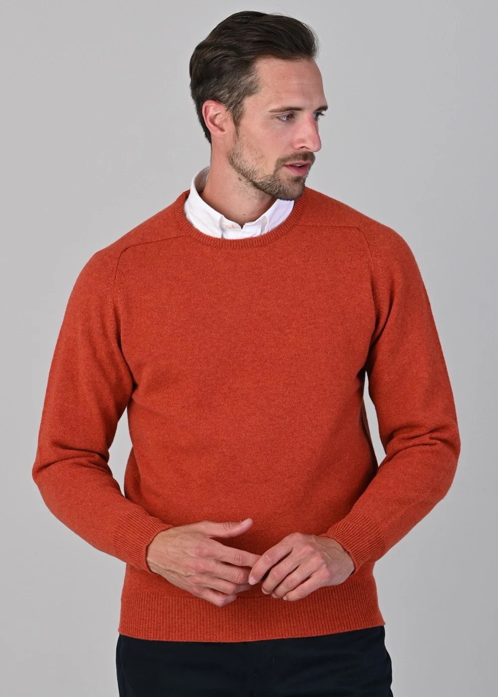 Leven 2 Ply Lambswool Crew Neck - Image 3