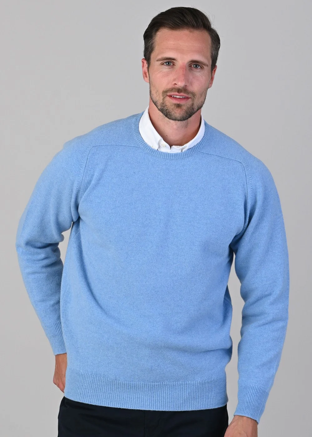 Leven 2 Ply Lambswool Crew Neck - Image 4