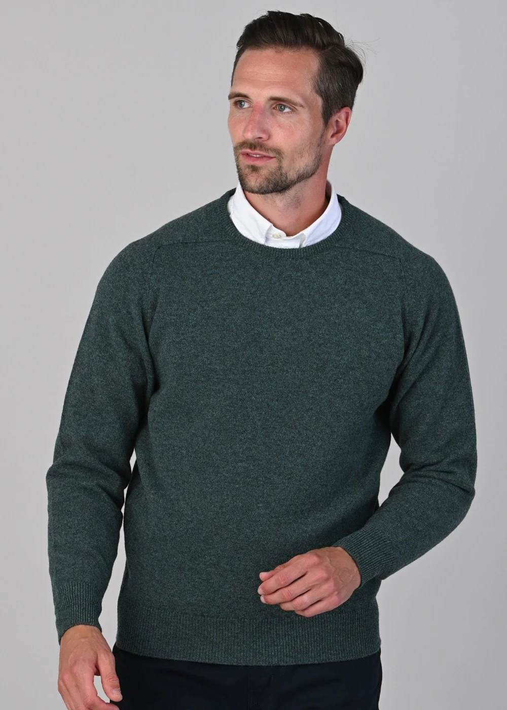 Leven 2 Ply Lambswool Crew Neck - Image 4