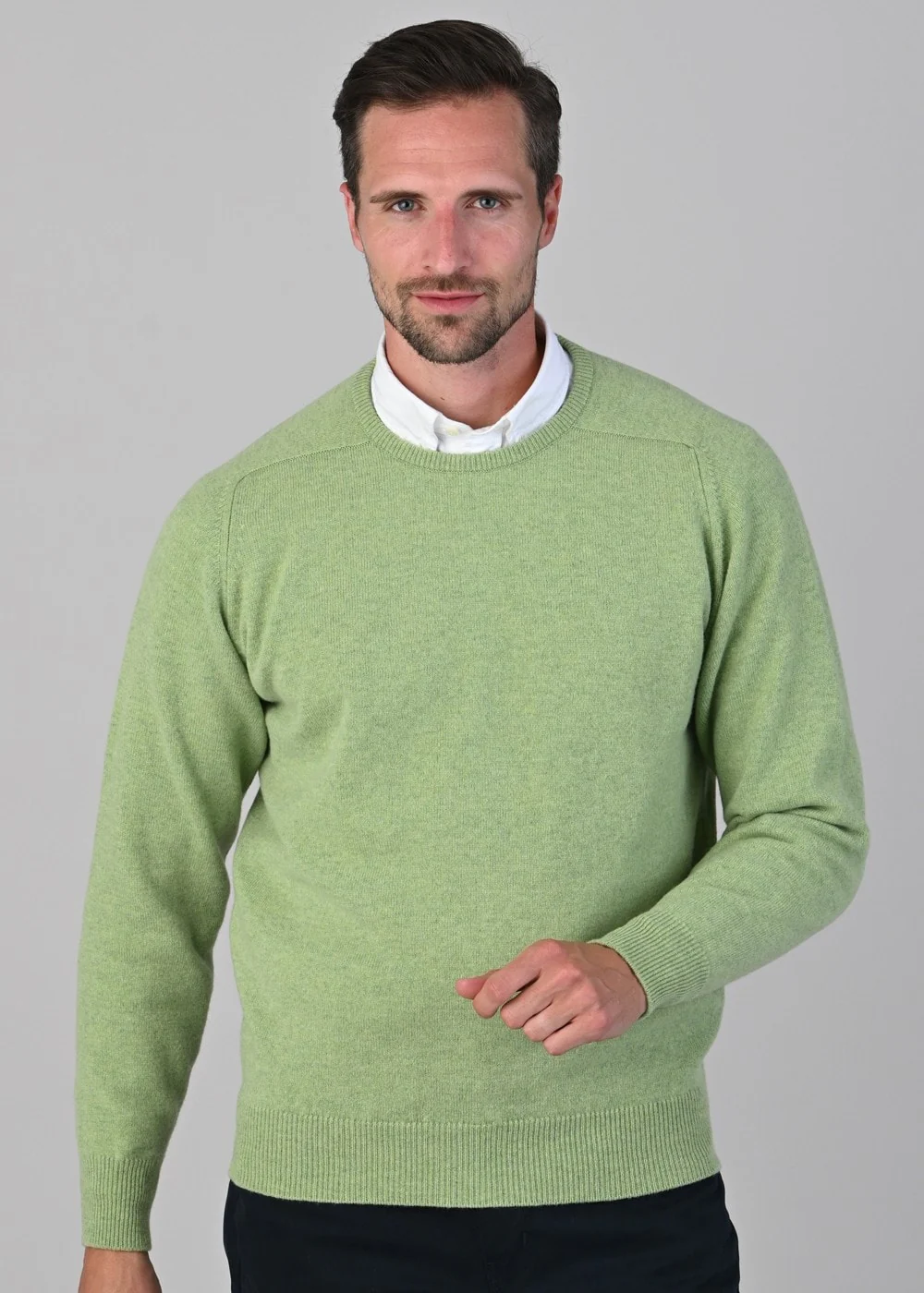 Leven 2 Ply Lambswool Crew Neck Plus Size - Image 3