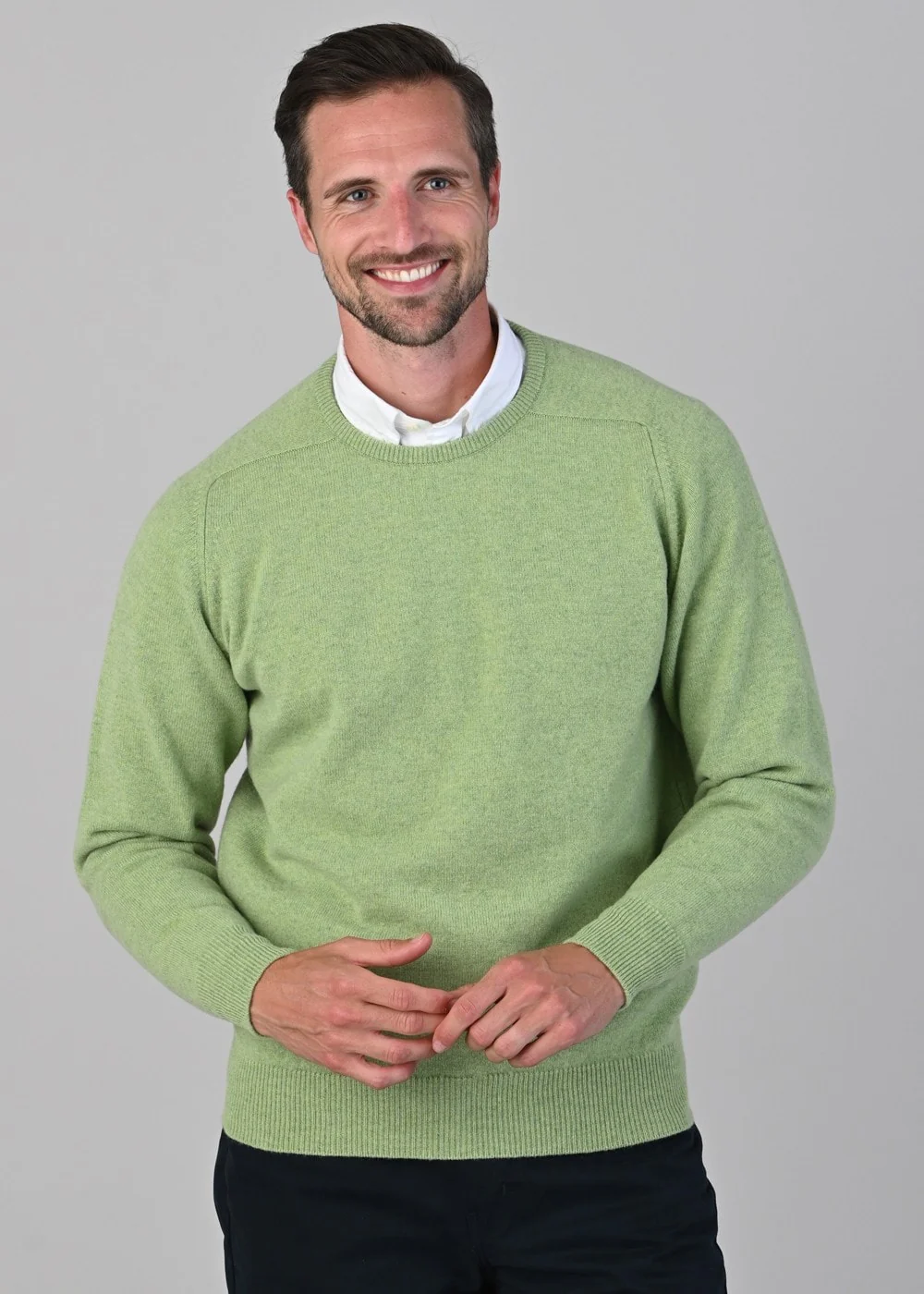 Leven 2 Ply Lambswool Crew Neck Plus Size - Image 4