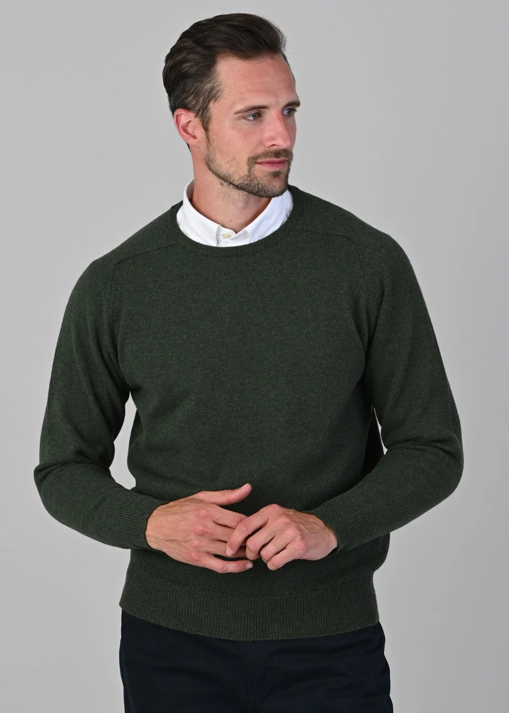 Leven 2 Ply Lambswool Crew Neck Plus Size - Image 4