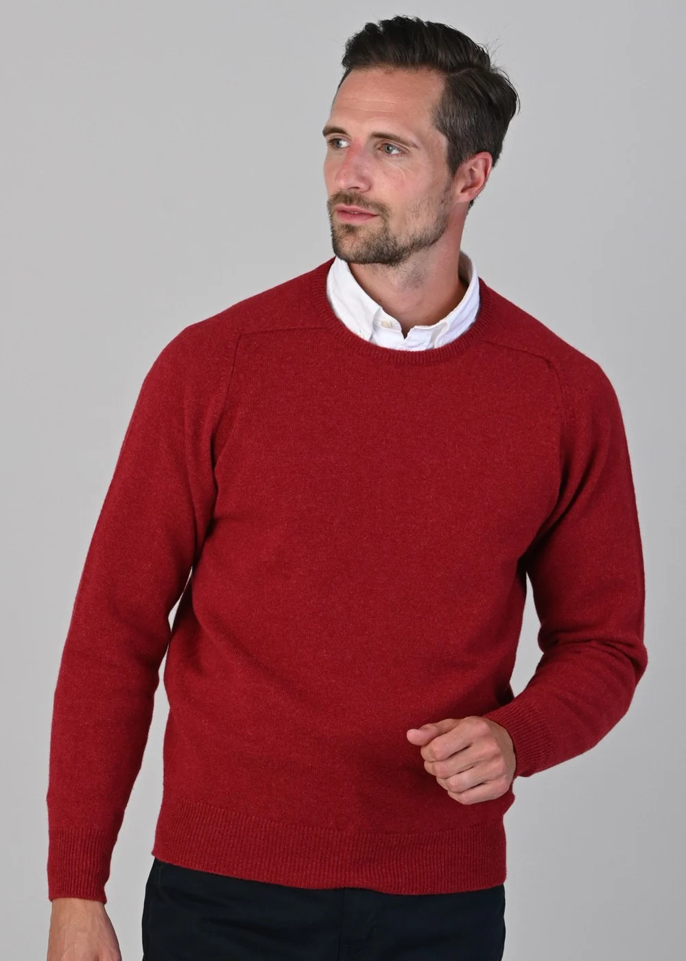 Leven 2 Ply Lambswool Crew Neck - Image 4
