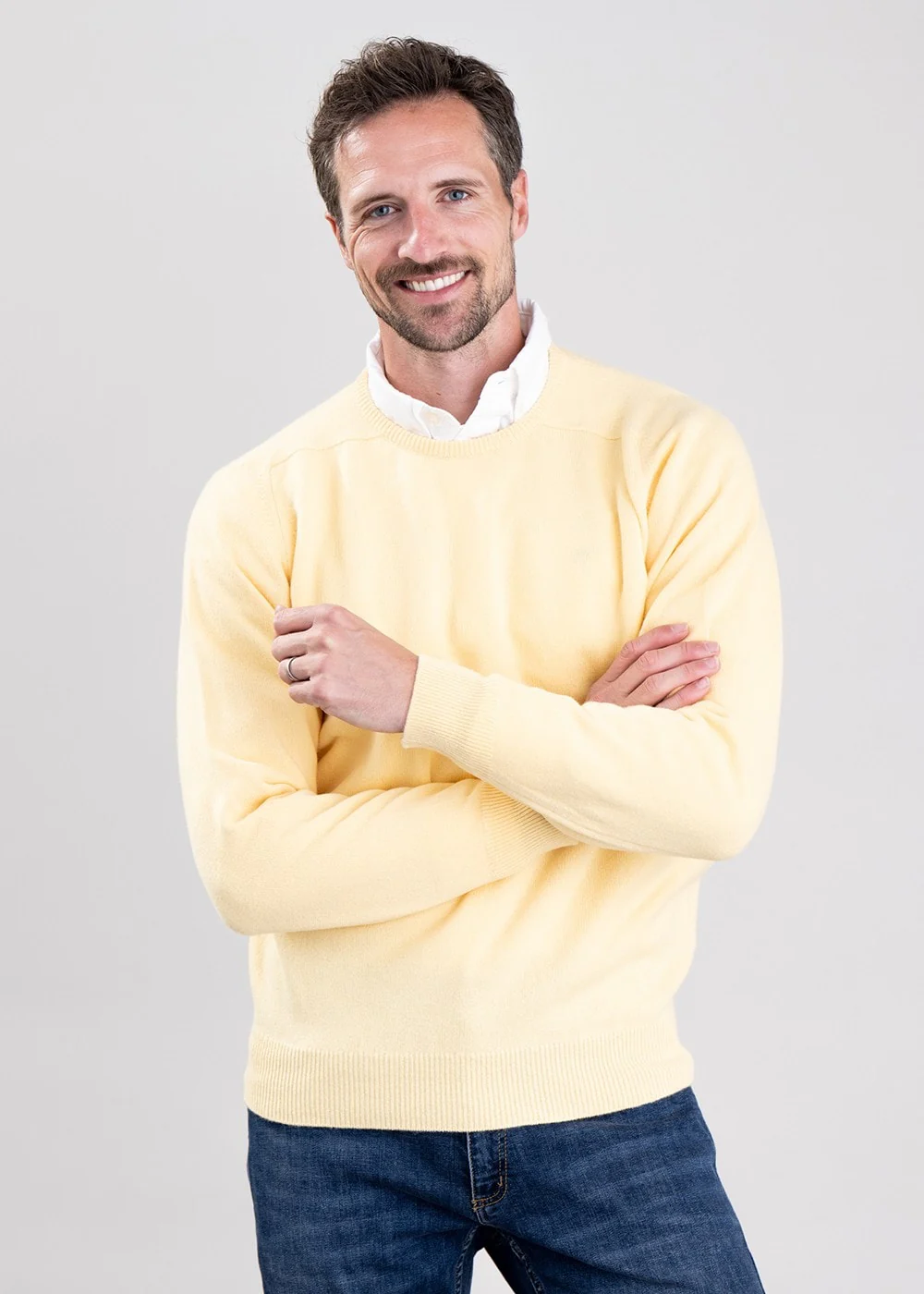 Leven 2 Ply Lambswool Crew Neck - Image 3