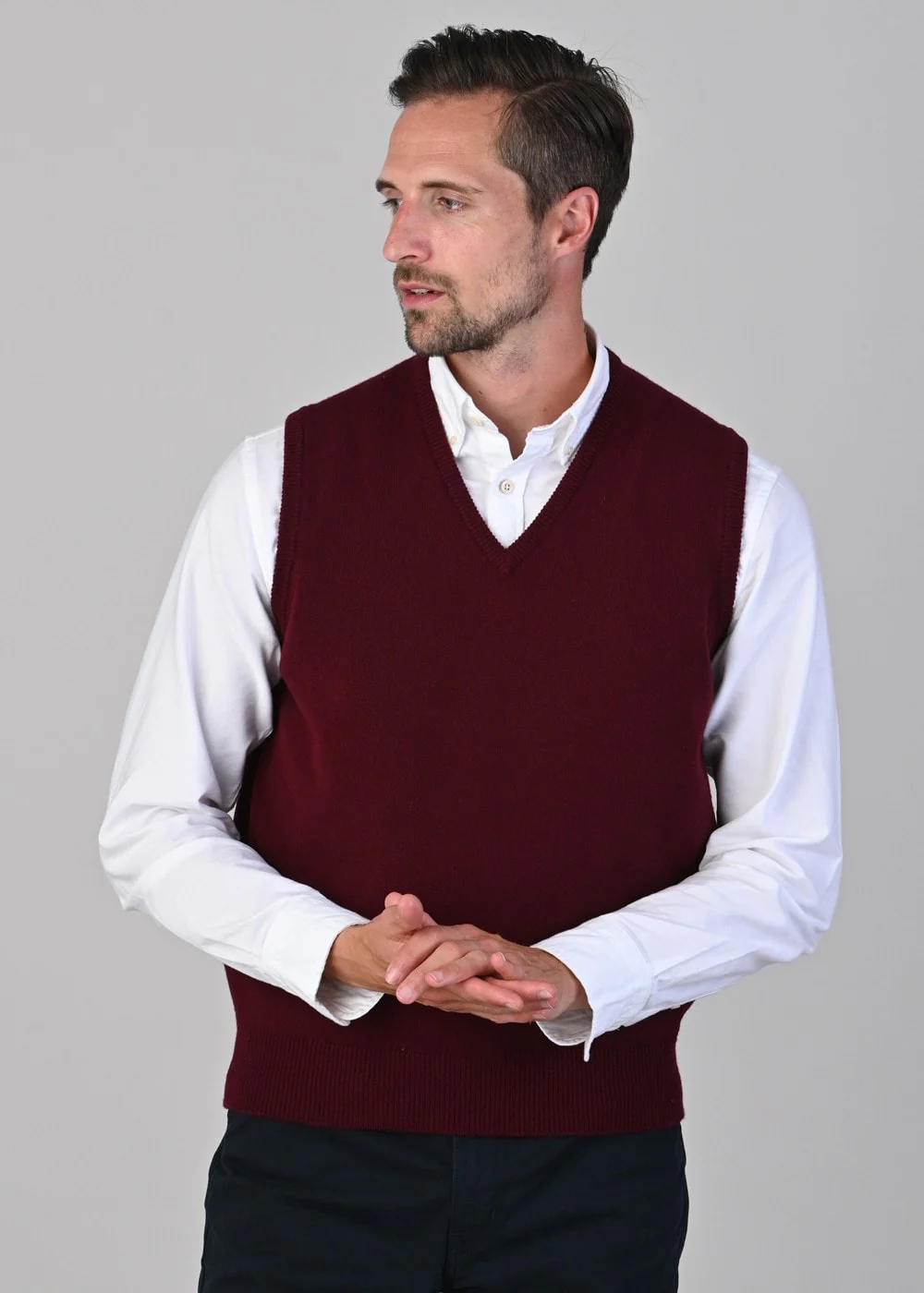 Leven 2 Ply Lambswool Slipover - Image 2