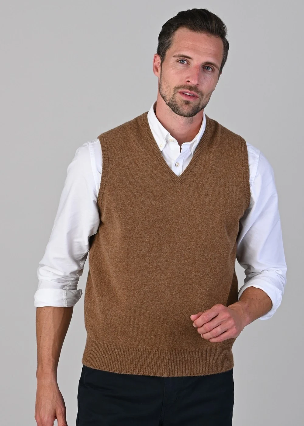 Leven 2 Ply Lambswool Slipover - Image 2
