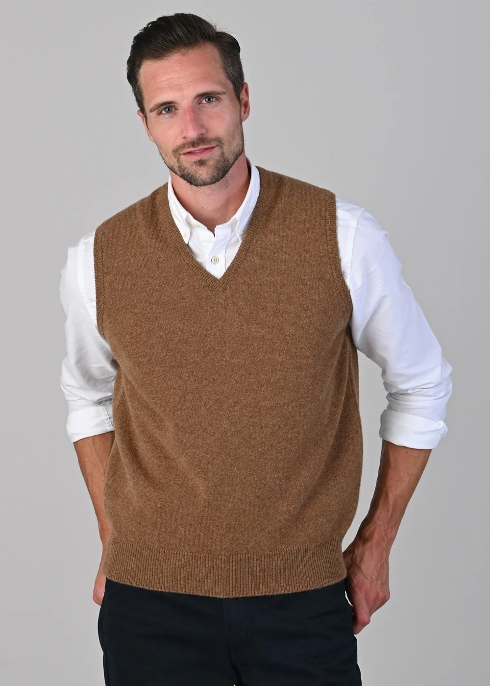 Leven 2 Ply Lambswool Slipover - Image 3