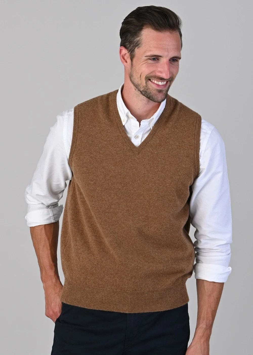 Leven 2 Ply Lambswool Slipover - Image 4