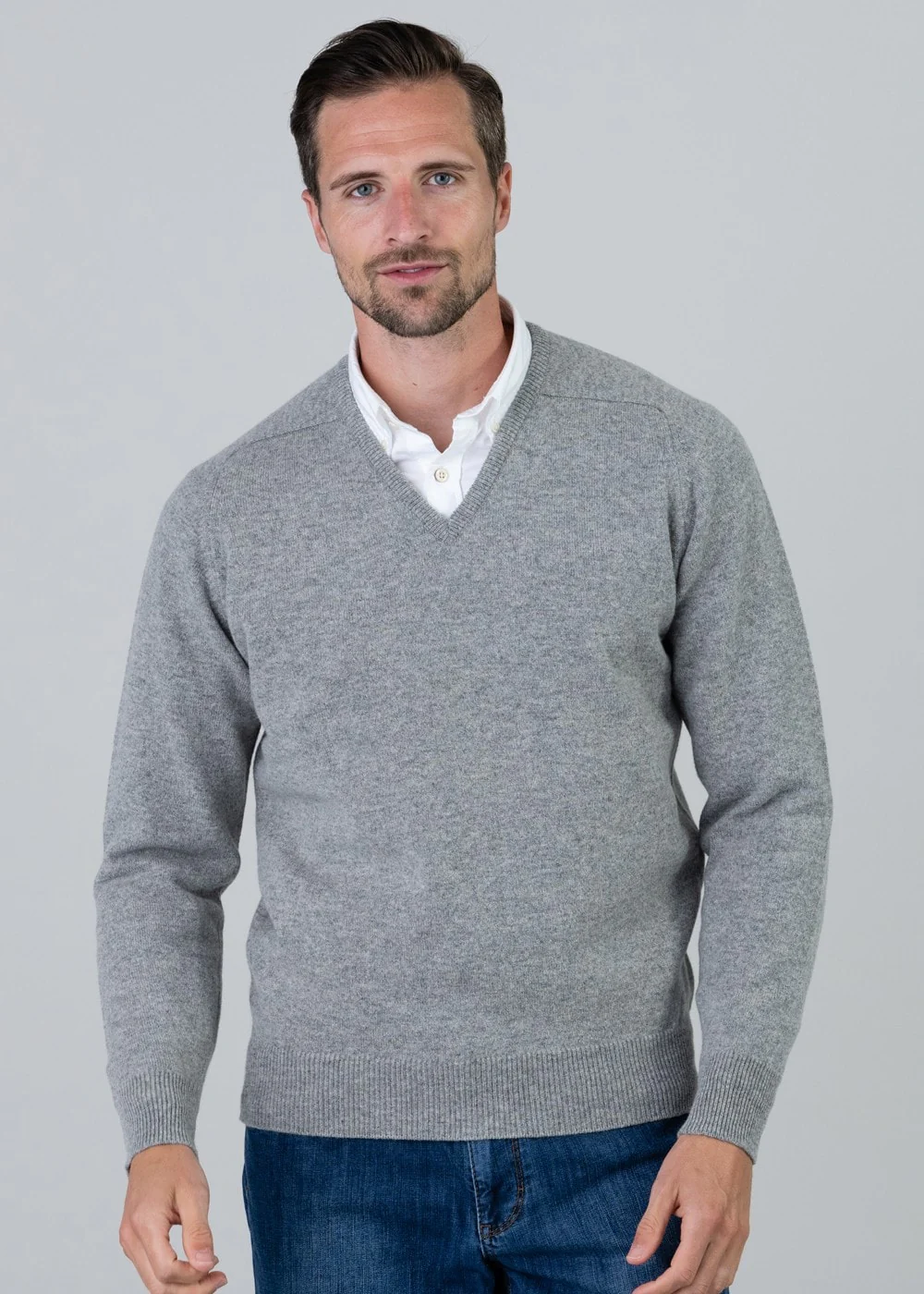 Leven 2 Ply Lambswool V-Neck - Image 2