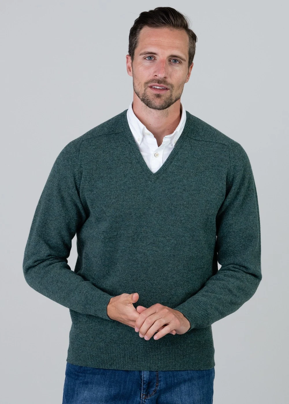 Leven 2 Ply Lambswool V-Neck - Image 2