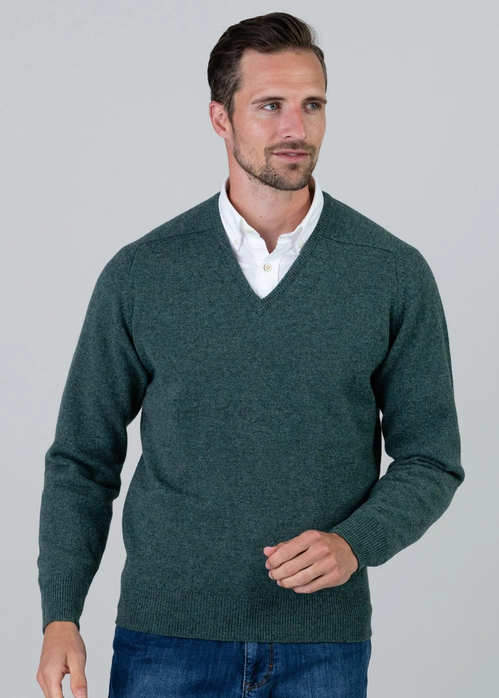 Leven 2 Ply Lambswool V-Neck - Image 4