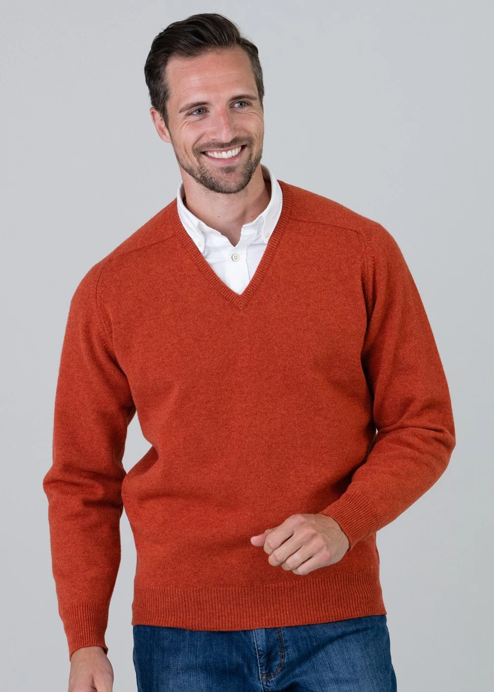 Leven 2 Ply Lambswool V-Neck Plus Size - Image 3