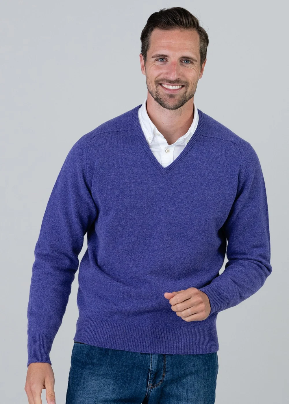 Leven 2 Ply Lambswool V-Neck Plus Size - Image 4