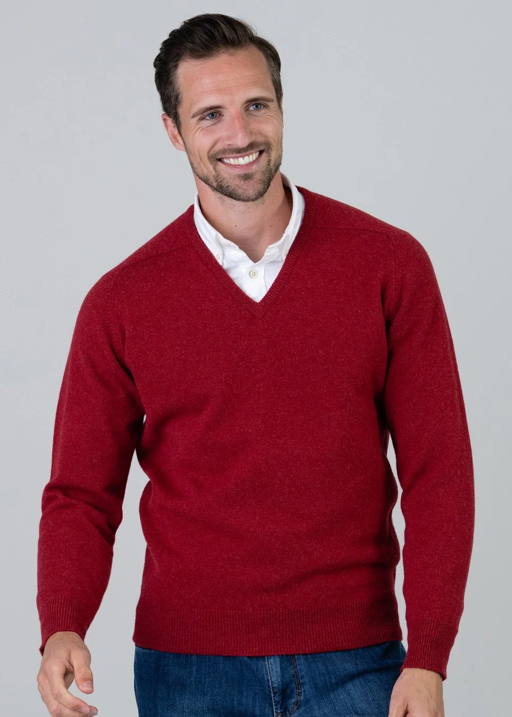 Leven 2 Ply Lambswool V-Neck - Image 2