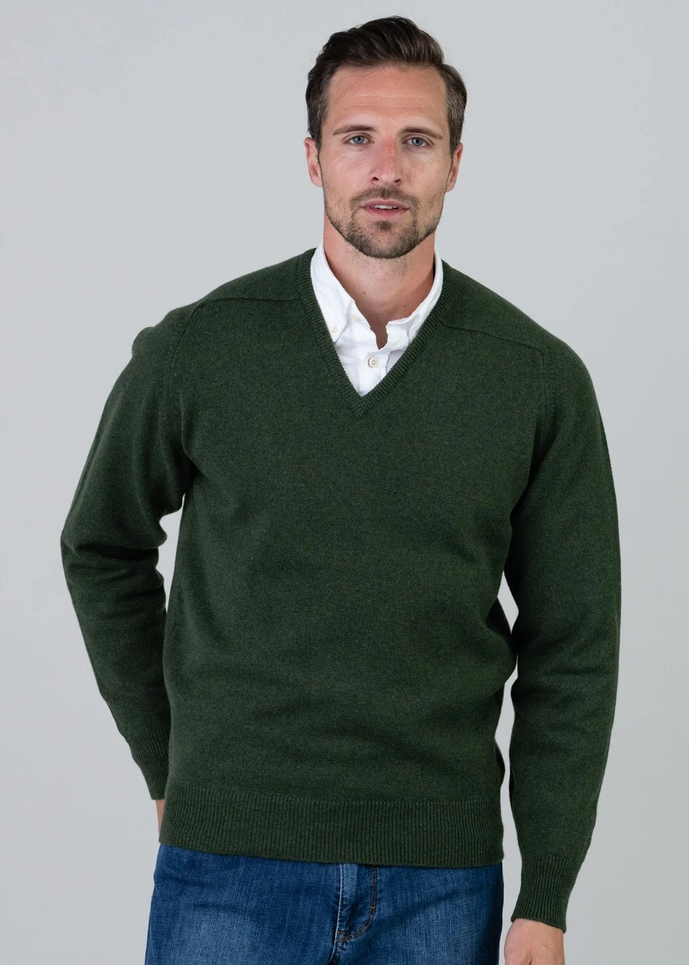 Leven 2 Ply Lambswool V-Neck - Image 2
