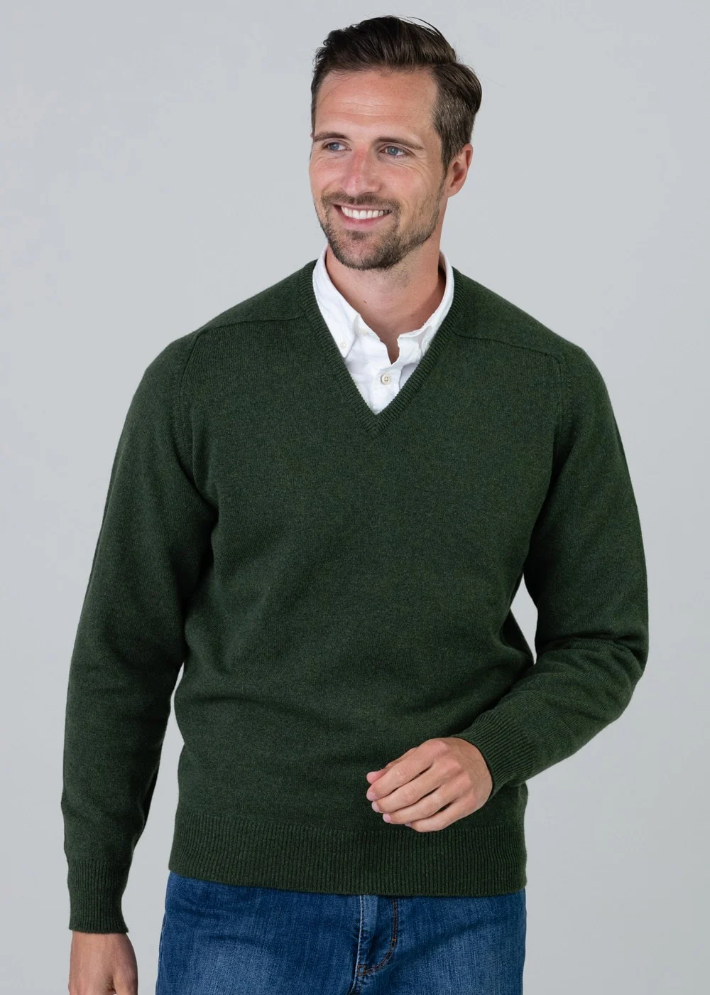 Leven 2 Ply Lambswool V-Neck - Image 3