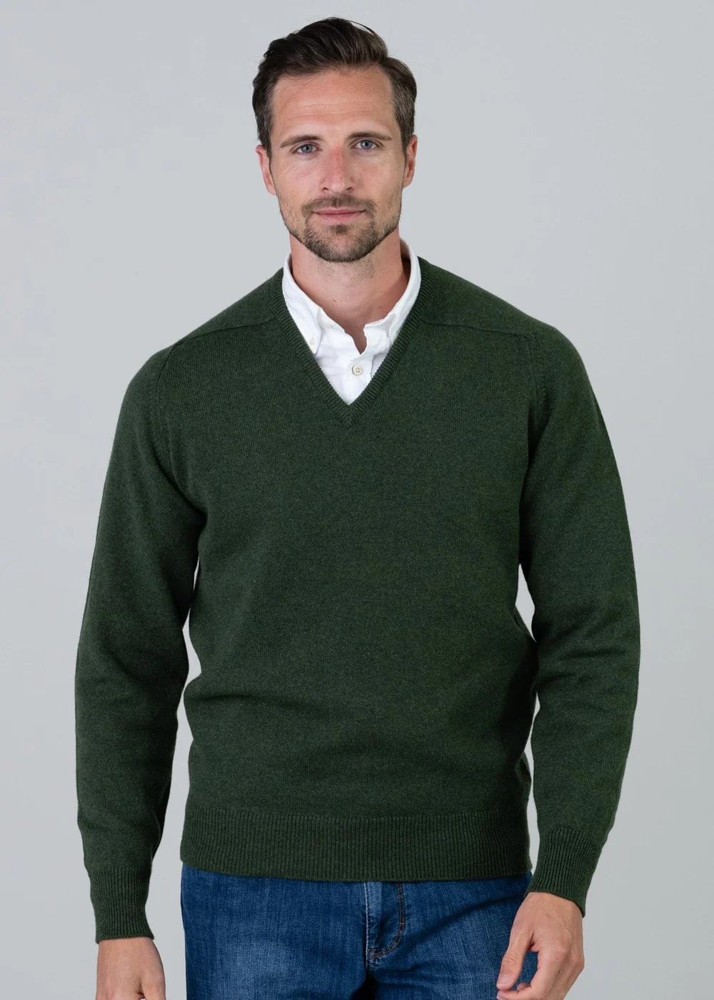 Leven 2 Ply Lambswool V-Neck - Image 4