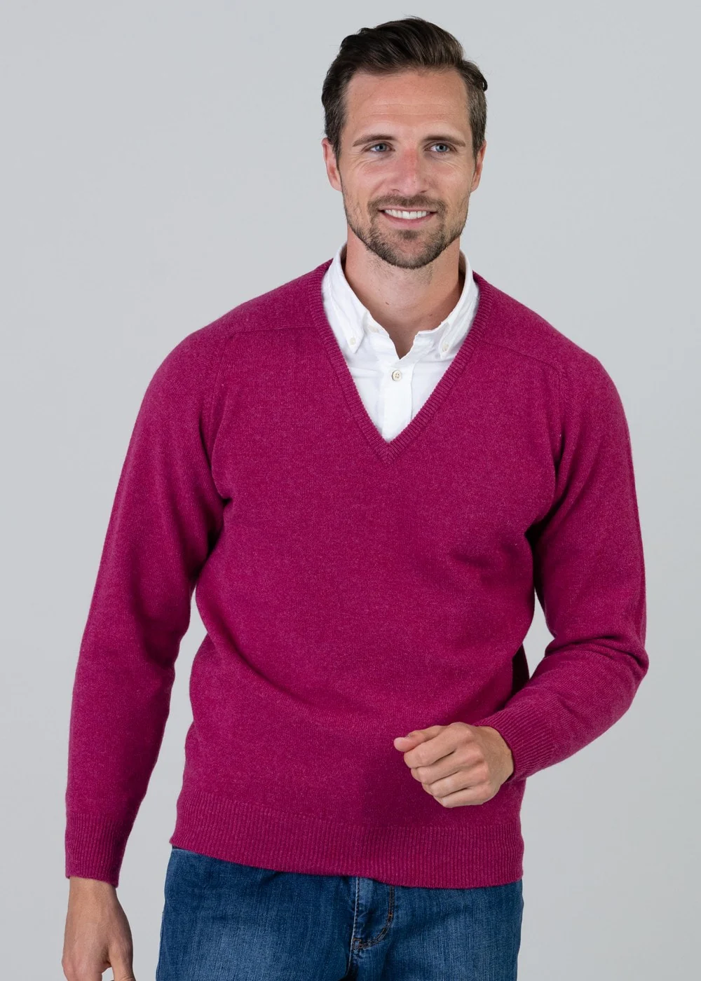 Leven 2 Ply Lambswool V-Neck - Image 3