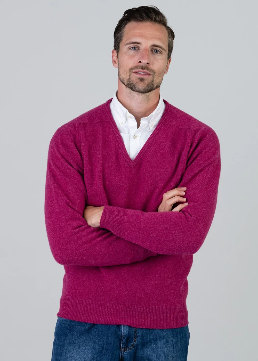 Leven 2 Ply Lambswool V-Neck - Image 4