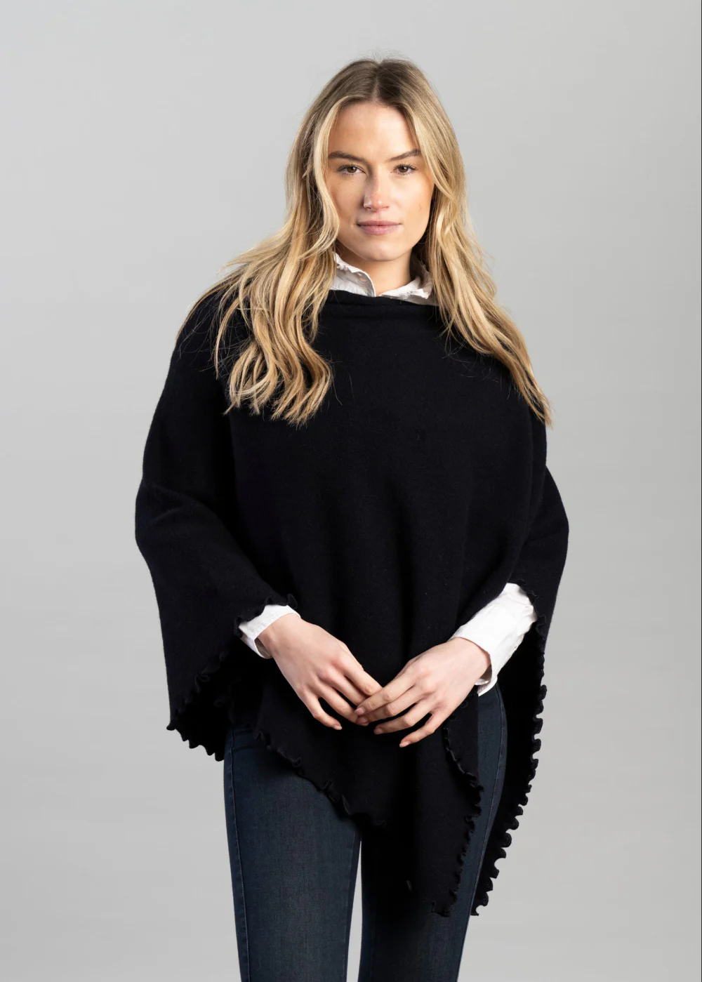 Lindsey Lambswool Poncho